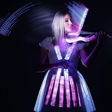 LED Violinist London