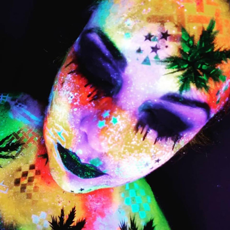 Body painter a Las Vegas
