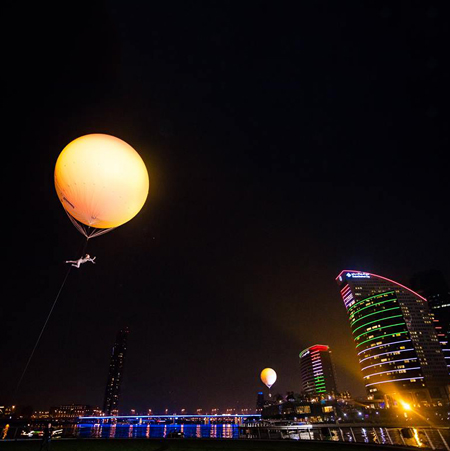 UAE Helium Balloon Aerial Show