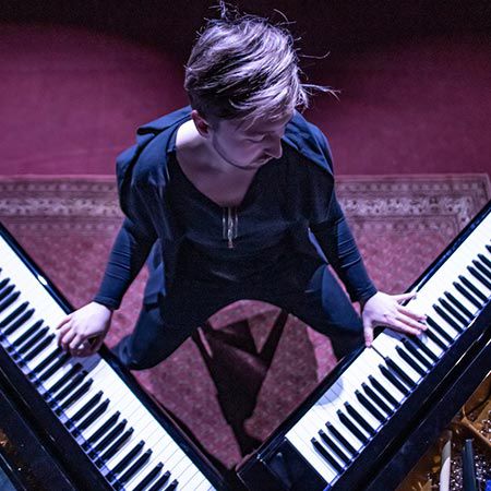 Pianiste de concert contemporain