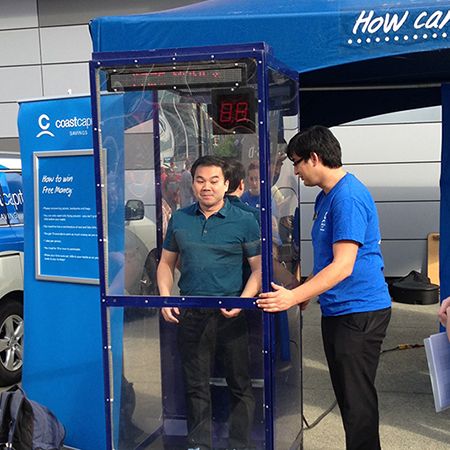 Interactive Money Grab Booth