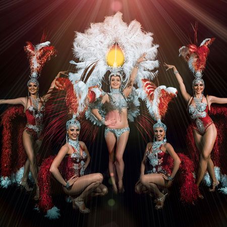 Can Can Showgirl Character Dance Costume