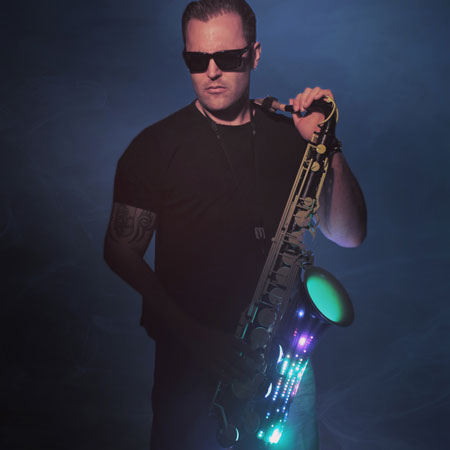 LED UV Sax Player