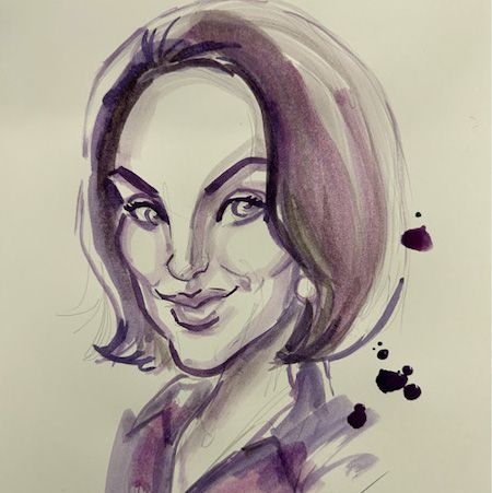 Wine Caricature Artist