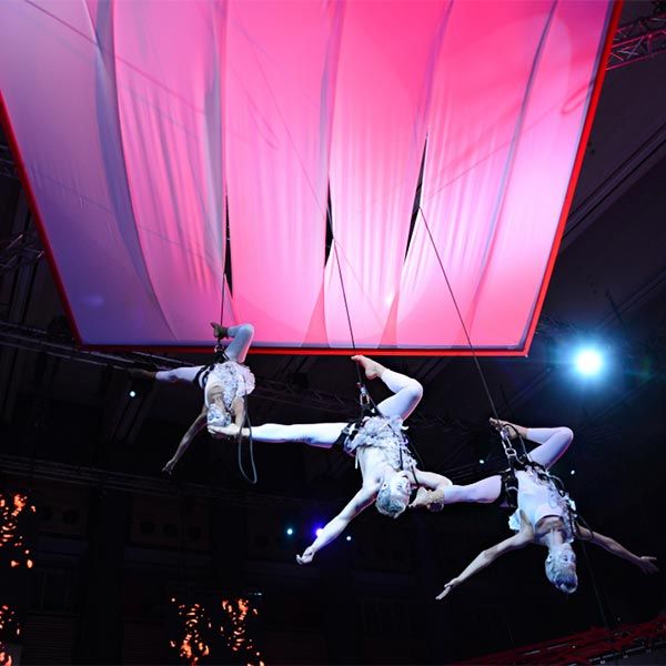 Aerial Tanzshows Paris