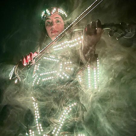 LED Robot Violinists Florida