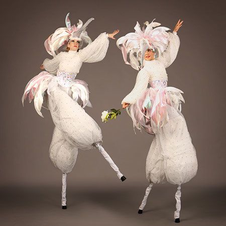 White Hummingbird Stilts