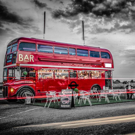 Bar à bus vintage au Royaume-Uni