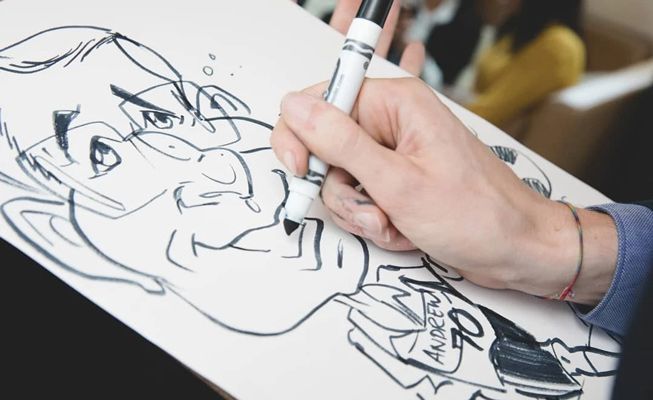 Hire Traditional Caricaturist London | Scarlett Entertainment