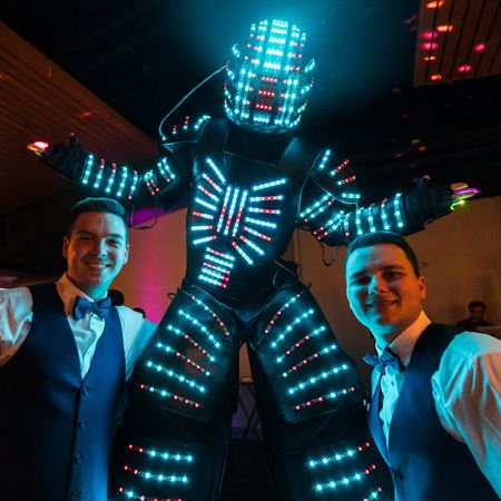 LED Stilt Robot