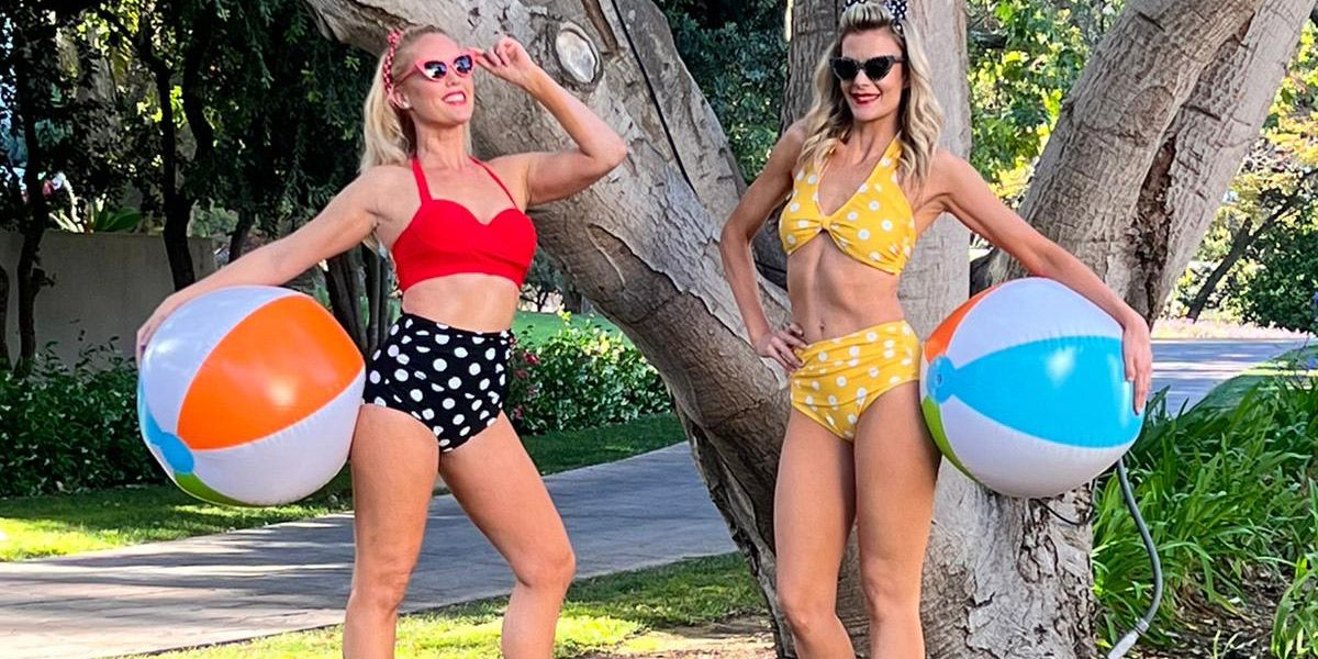 Beach Themed Characters Perform at Exclusive Californian Pool Party