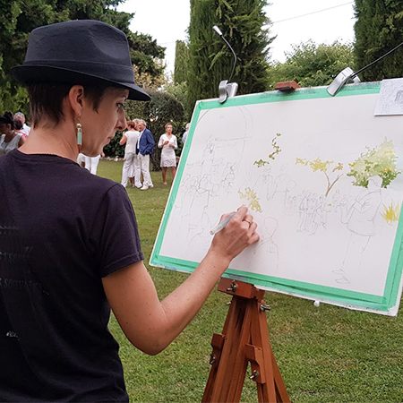 Pittore di eventi in Francia