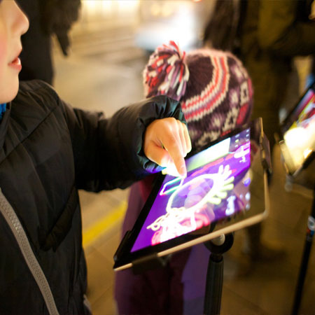 Arte interactivo para iPad para niños