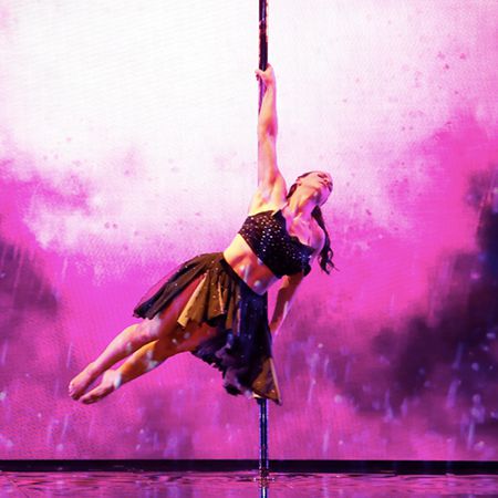 Projection Mapping Pole Dancer