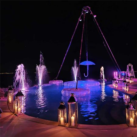Floating Light Fountains