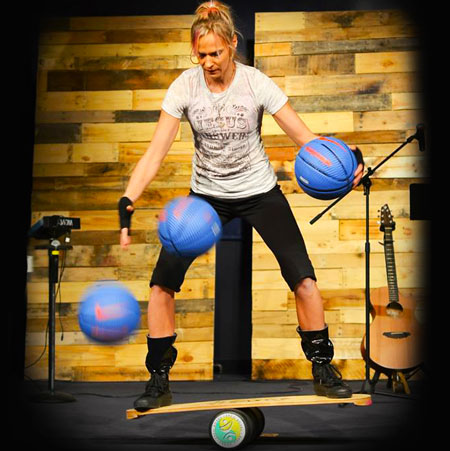 Divertissement de basketball féminin