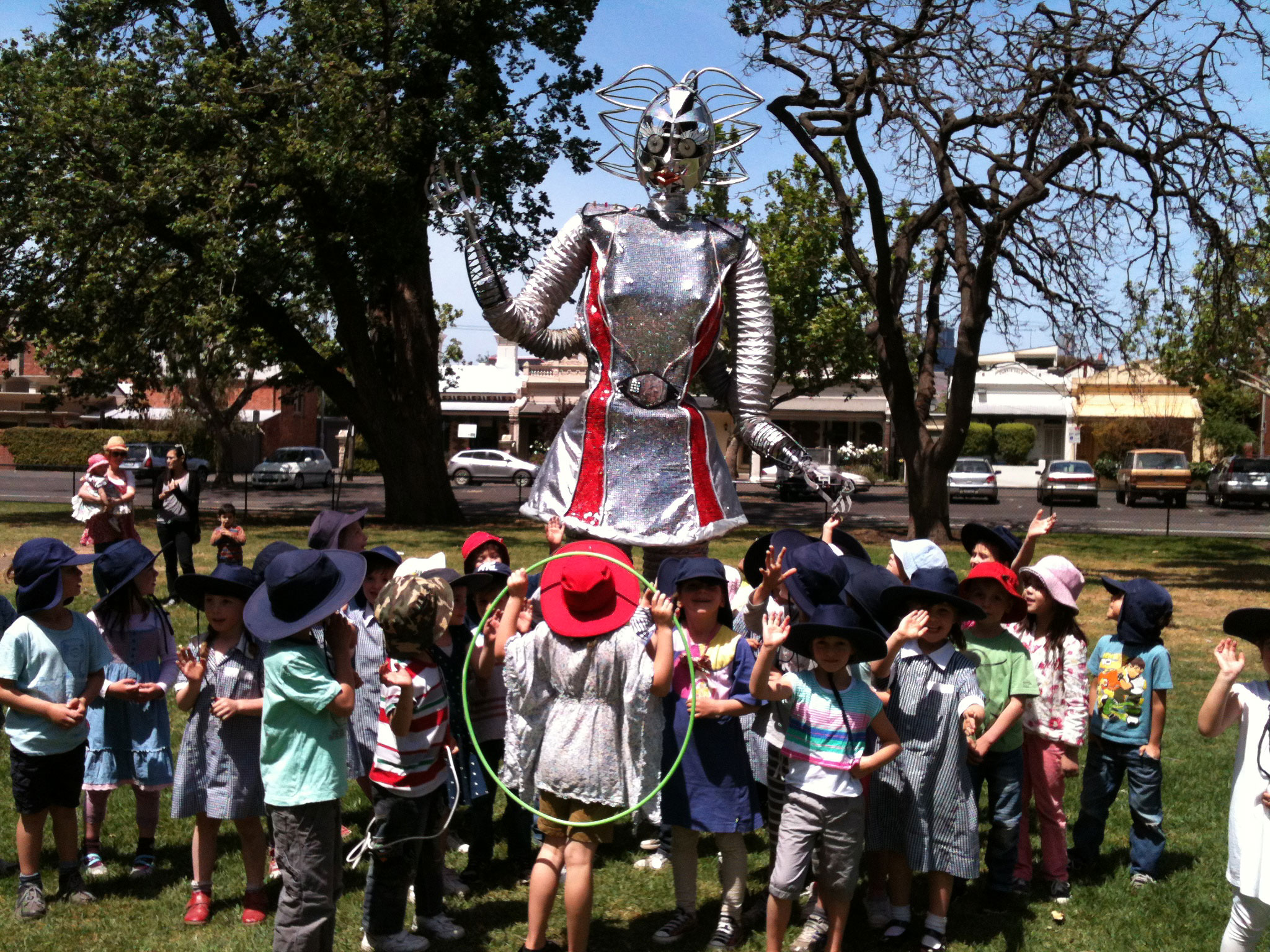 Stilt Walking Android Walk Around Robot Melbourne Stilt Act Melbourne