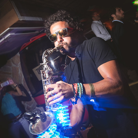 Saxophoniste LED