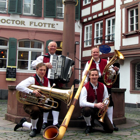 Traditionelle deutsche Blaskapelle