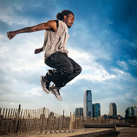 Artistes de Parkour à NYC