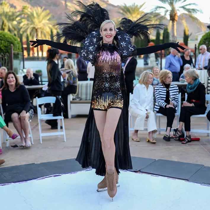 Patineurs de danse sur glace en Arizona