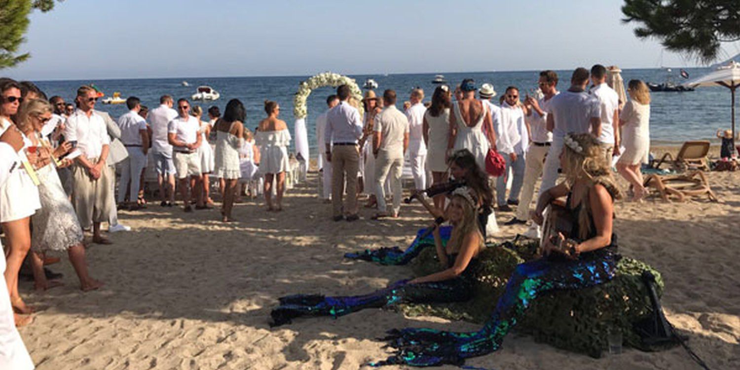 Musical Mermaids Entertain at Ibiza Wedding