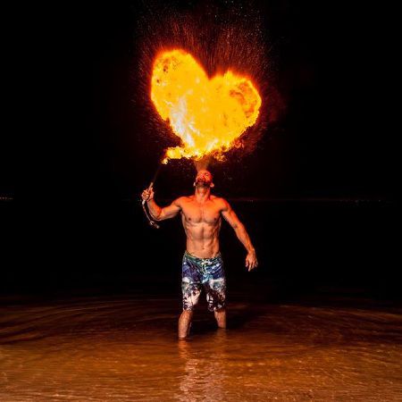 Artiste de feu en Floride