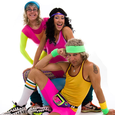Book 80s Aerobic Walkabout – Roaming Costume Characters