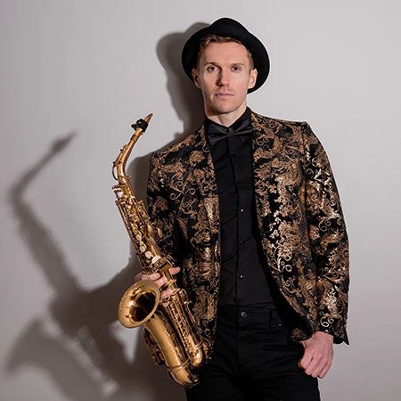 Saxofonista masculino Reino Unido