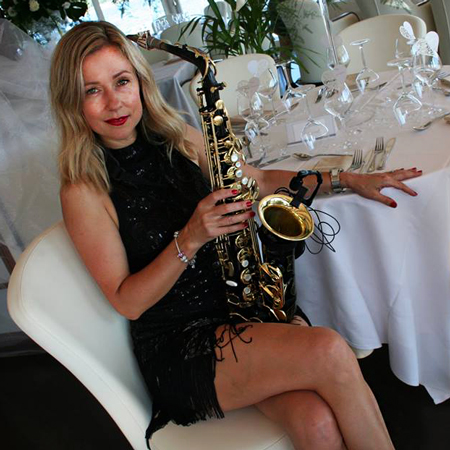 Female Saxophonist South France