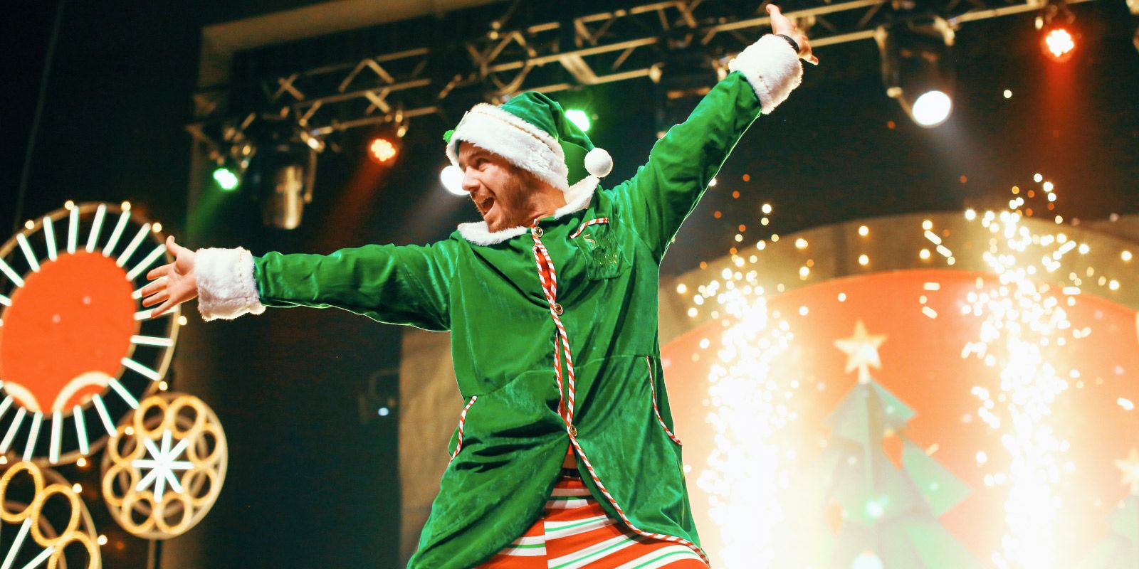 Christmas Themed Trampoliners Skyrocket at Missouri Church Show