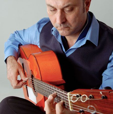 Guitariste de flamenco espagnol