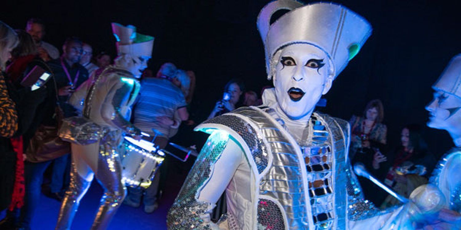 LED Drummers Are a Hit in Glasgow