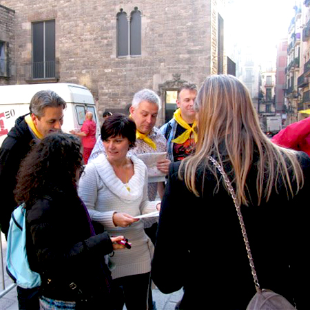 Jeu de stratégie en plein air à Barcelone