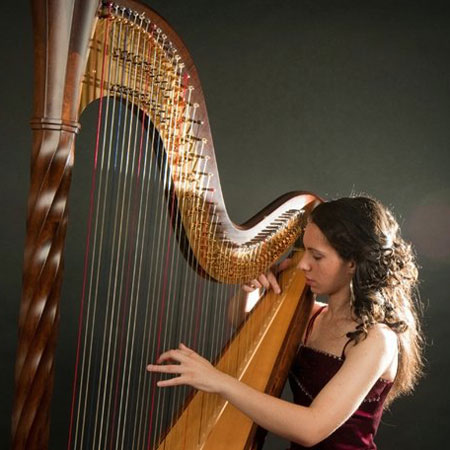 Harpista femenina Bélgica