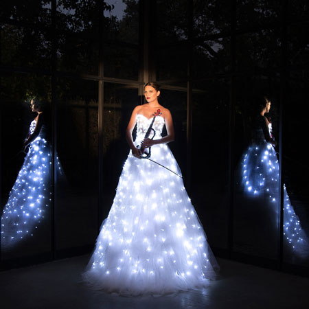 Robe à LED Musicienne en directe