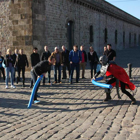 Défi en plein air à Barcelone