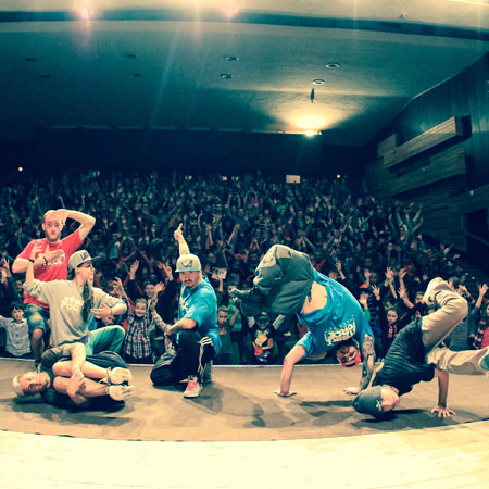 Groupe de performance de danse de rue