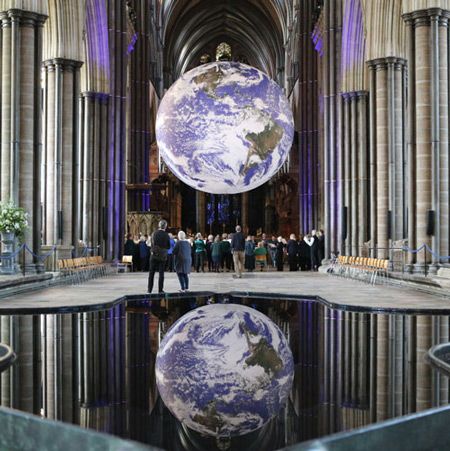 Giant Earth Art Installation