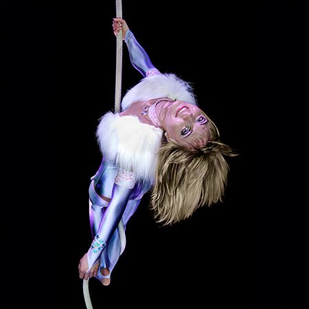 Female Rope & Silks Aerialist