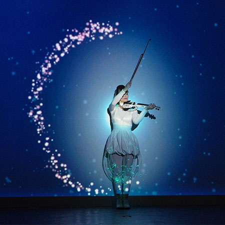 Spettacolo di Video Mapping per Violino