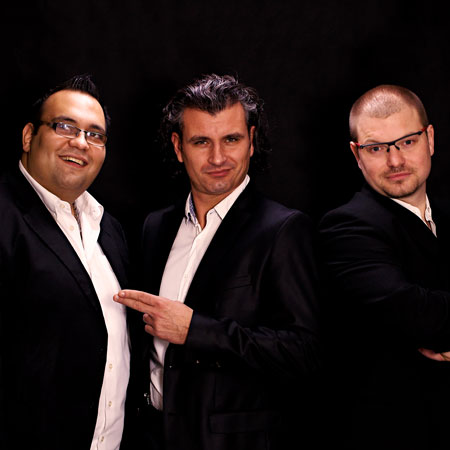 Trio de jazz masculin