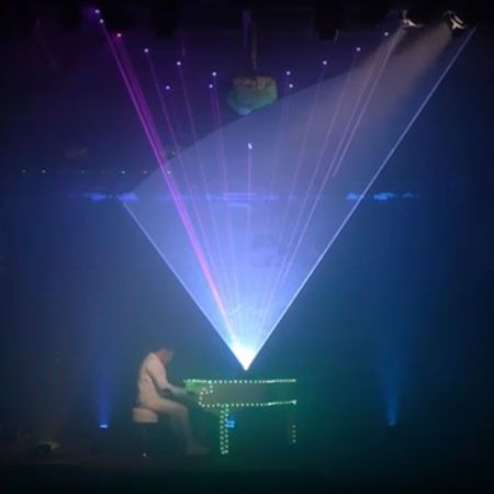 LED Laser Klavier Show