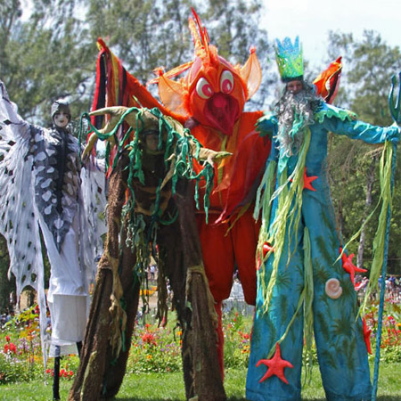 Elements Stilt Walking Act