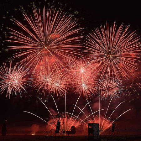 Fuegos artificiales personalizables Italia