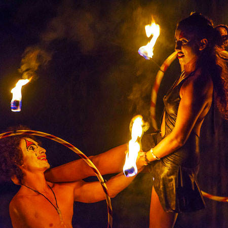 Fire Hoop Duo