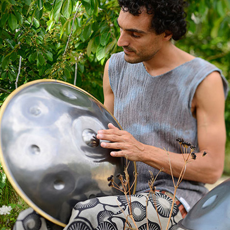 Joueur de Hang d'Ibiza