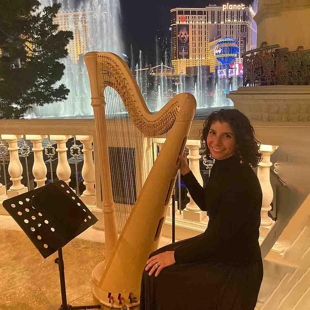 Female Harpist in Las Vegas