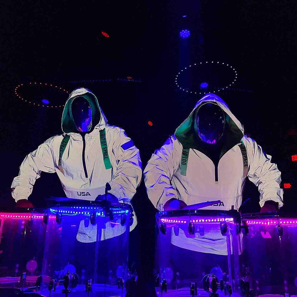 Book LED Water Drum Show Miami Scarlett Entertainment