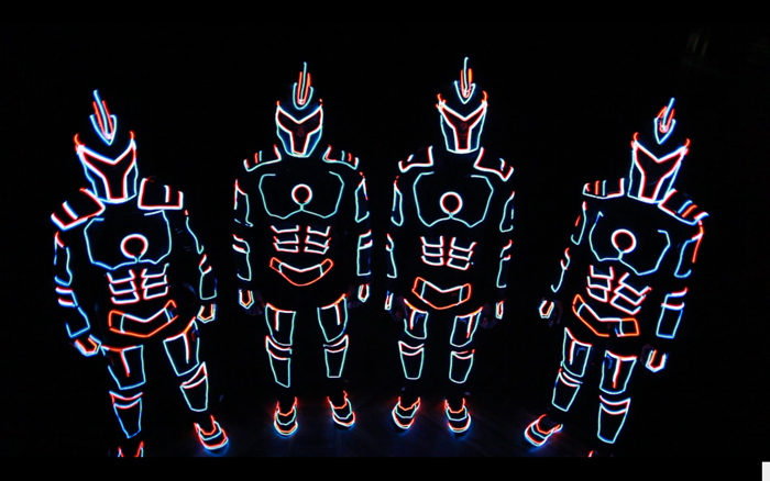 LED Futuristic Gladiators - Hire LED Dancers | Scarlett Entertainment ...